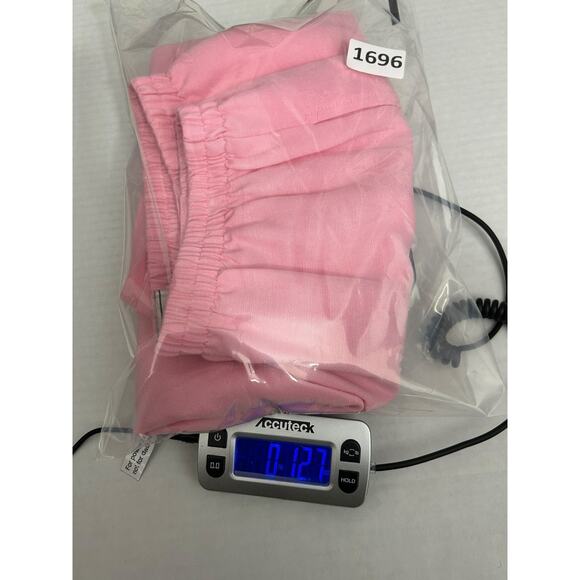 Vintage Napa Valley Pants Size 10 Pink Linen Blend Pull On Crop Straight Pockets - Picture 11 of 11